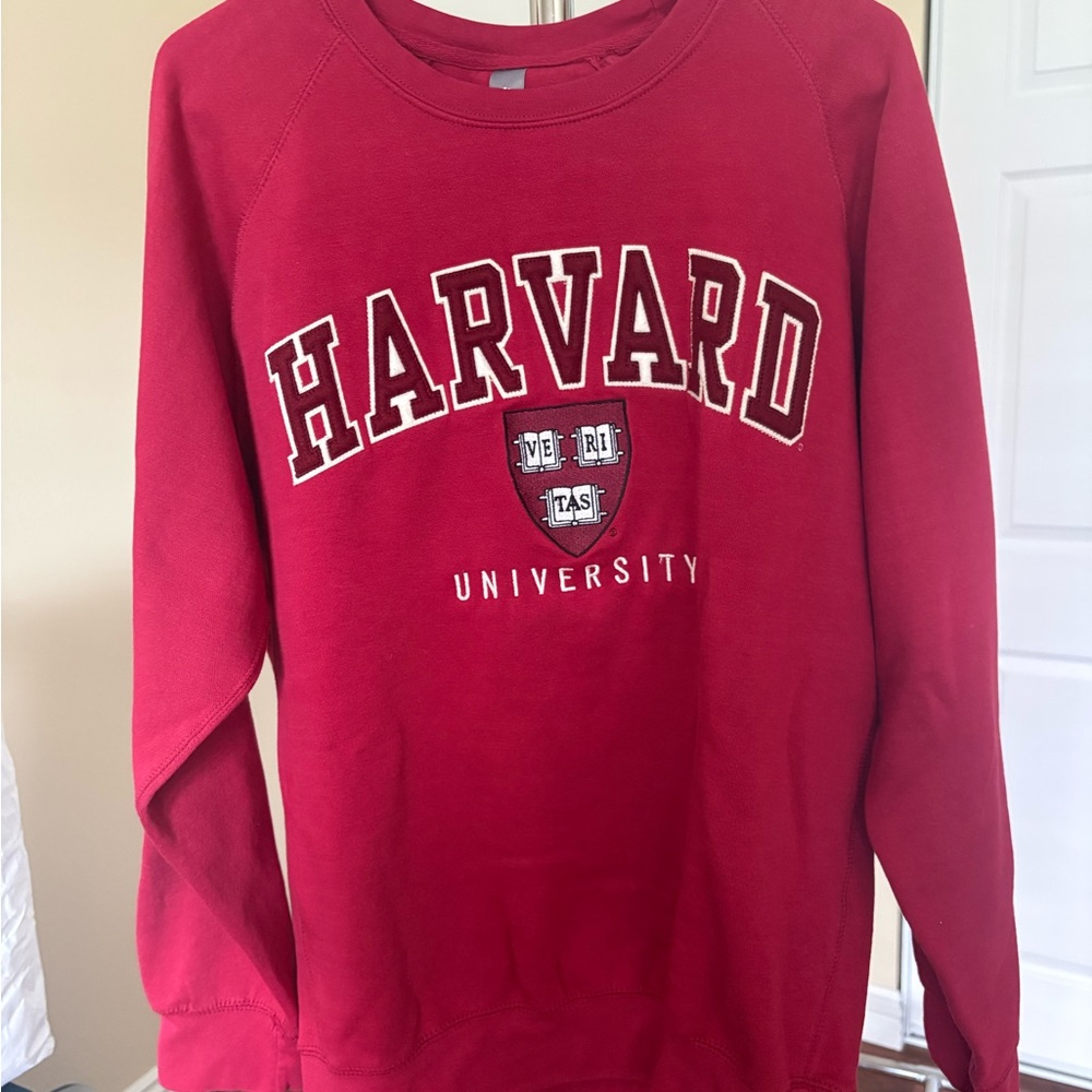 Harvard University Red Unisex Crew Neck Sweater